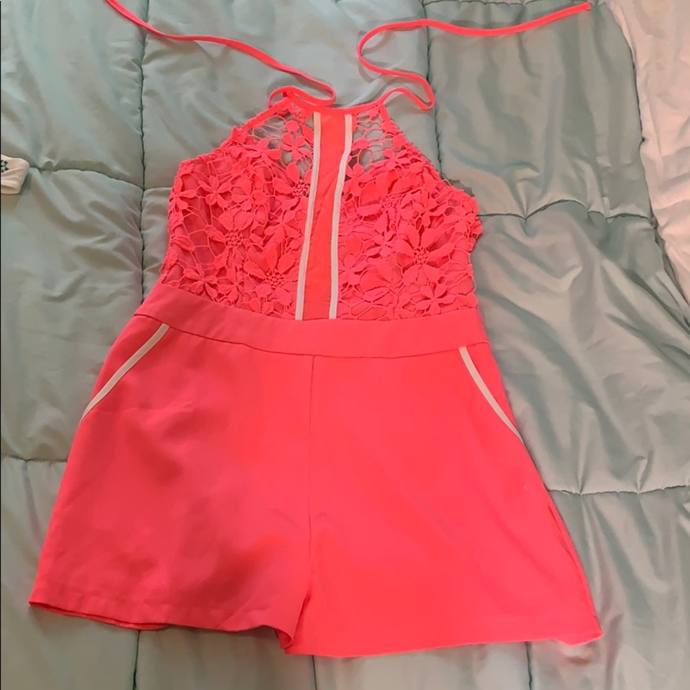 BRAND NEW pink coconut boutique romper